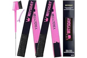 UOOUOO 2PCS Wig Band - Lace Melting Band Edge Wrap for Laying Edges (Black + Pink)