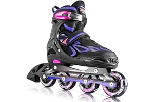 2PM SPORTS Brice Pattini in Linea Regolabili, Divertente Inline Skates per Bambina e Bambino e Bambini e Ragazzi