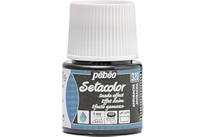 Tessuto Pebeo Setacolor tintura per camoscio, la Bottiglia di 45 millilitri, Antracite Antracite,