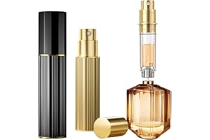 OSALALA Perfume Atomiser Travel Spray Bottle, 5ML Refillable Perfume Travel Bottle Easy to Refill Empty Atomisers Bottles for Purse, Handbag, Pocket and Luggage Gift