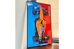iCUANUTY Display Wallboard for Lego Technic Car F1 McLaren Formula 1 42141, Compatible with Lego Compatible with Lego Mclaren F1,17.7 x 29.5 in, for Lego Car Wall Mount, Only Wallboard