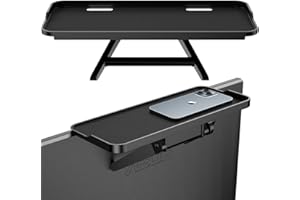 JXMTSPW TV Top Screen Shelf Adjustable Computer Monitor Shelf Storage Bracket Mount Hold Cable Media Box, Game Console, WiFi Router, Remote Controls,Plants Home Decor (Black-1pcs)