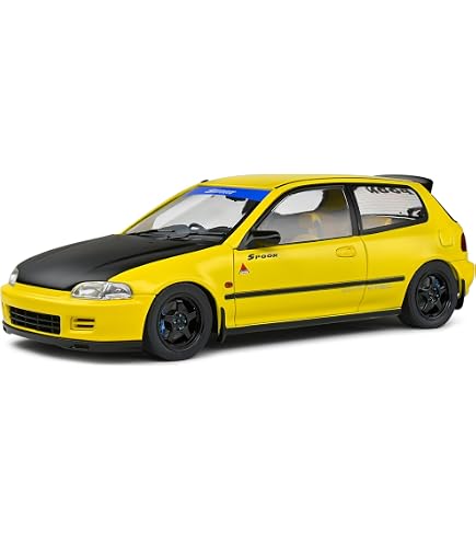 SOLIDO 1:18 Mazda RX7 FD3RS STREETFIGHTERS Jaune 1999 - Miniature De Collection