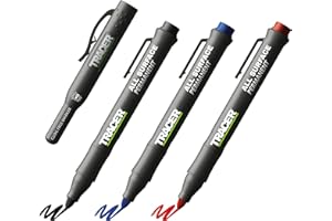 ‎TRACER Tracer Verstopfungsfrei Baumarkierungsset. 3 x Markierungsstifte mit Halteclippen. Markierstift – Schwarz, Rot und Blau