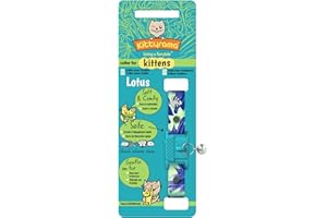 Kittyrama Botanicals Collari per Gatti e Gattini. Vincitori del premio "Cat Friendly". Ipoallergenico, a Sgancio Rapido, Comodo e Morbido. Approvato dal Veterinario. Kitten Lotus