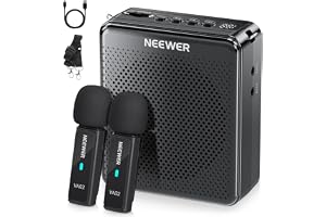 NEEWER VA02 röstförstärkare med trådlös mikrofon, bärbar mini USB C uppladdningsbar brusreducerande ljudhögtalare set med meg