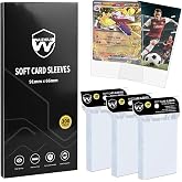 WAIZHIUA 300 Card Sleeves - Standard Size 66x91mm Top Loader for MTG, Sports Cards, Acid Free, PVC Free, Waterproof and Ultra
