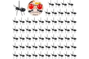 CHENKEE Obstgabeln, 60 Stück Ameisenfutter Picks Wiederverwendbare Obst Dessert Gabel Kinder Ameisen Zahnstocher für Snacks, Obst, Desserts, Kuchen Desserts