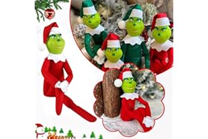 YUVATERA Grin-ch Decoraciones de Navidad,Adornos Arbol Navidad,Navideños Decoraciones para Árbol de,para,Hogar,Fiesta de Vacaciones