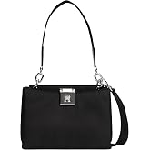 TOMMY HILFIGER TH HER MED SATCHEL NYLON SV Kadın &Ccedil;anta, Siyah, Tek Beden