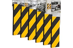 SaiXuan 6 Pezzi Paracolpi Garage, 30 x 10 x 1.8 cm Gommapiuma Adesiva, con Forte Retro Autoadesivo, Protezione Porte Auto e Paracolpi Muro, per Paracolpi Garage Auto da Muro, Parcheggi