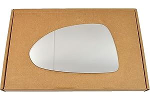 Less4spares Replacment Wing Door Mirror Glass Compatible with Vauxhall Corsa D 2006-2014 STICK-ON (Wide Angle - with Blind Spot, Left Passenger Side)