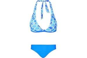 Aquarti Mädchen Bikini Set Bustier Bikinislip Zweiteiliger Badeanzug