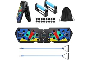 Inverse Sports 20 in 1 Smart Push Up Board for Men | Multifunctional Portable Press up Board for Men | Mens Fitness Body Training Push Up Board