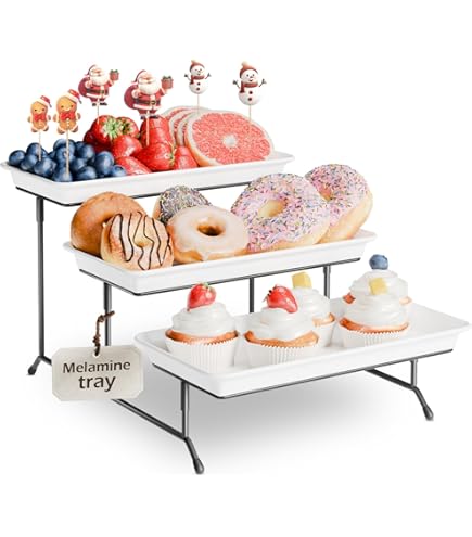 Wooden 3 Tier Swing Cupcake Stand With Serving Mozambique