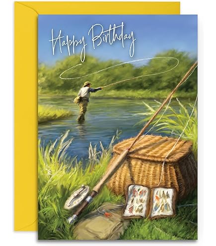 Birthday Card - Fishing Boat Scene From Nigel Quiney Publications