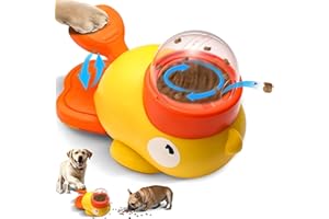 YALiya Dog Treat Dispenser Toy Interactive, Alimentador Lento para Perros con Forma de Pato, Duck Dog Treat Dispenser, Juguete de Alimentación Lenta para Perros para Enriquecer y Entretener