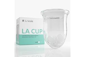 La Cup Luneale - cup menstruelle - design ergonomique exclusif créé avec des sages-femmes - fabrication française - 100% silicone médical platine - S (flux faible/moyen)