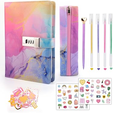 Vinsot Abschlussgeschenk-Set Für 2025 – Mit Plüschbär, Seifenblume, Glasflasche, Notizbuch & Stiften (Rosa)