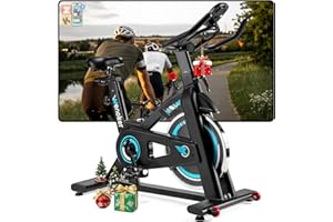 ‎WENOKER [2026 Aktualisierte]Wenoker Heimtrainer Fahrrad, Leises Hometrainer Ergometer mit LCD-Monitor, Hometrainer Fahrrad mit Tablet-Halter, Spinning Bike Indoor für Kardio-Training zu Hause, Bis 140KG