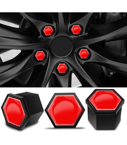 Nero Gomme 20 Tappi Dadi Ruota 21 Mm In Nylon Nero Brillante