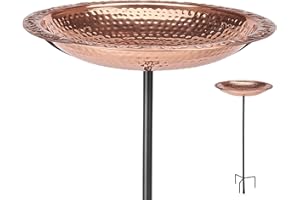 Good Directions Abbeveratoio per Uccelli su palo da Giardino, in Puro Rame, 45,7 cm