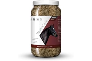 Verm-X All Natural Pellets for Horses and Ponies. Supports Intestinal Hygiene. Vet Approved. UFAS Assured. Restores and Maintains Gut Vitality. Wormwood Free Recipe., clear, 1.5kg