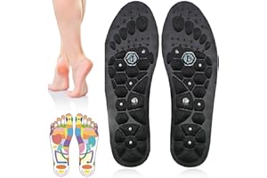 STFYUG Magnetische Einlegesohlen Original,1 Paar Magnetische Schuheinlagen Akupunktur, Magnetischen Akupressur Einlegesohlen, Comfortable And Breathable für den ganzen Tag