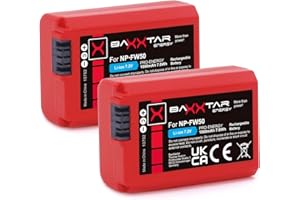 Baxxtar Pro akumulatora 2x NP-FW50 z Infochip (prawdziwa 1080 mAh)