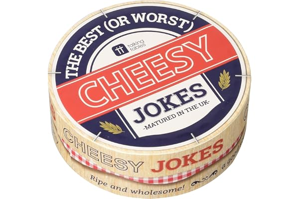 Talking Tables Boîte de blagues au Fromage | Blague de Papa, Table de Divertissement, Cadeau pour la fête des pères, après Le dîner, Anniversaire, Cadeau de Noël, Remplissage de Bas