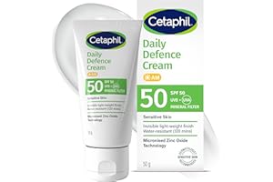 Cetaphil Daily Defence SPF for Sensitive Skin, SPF 30 Moisturiser/SPF 50 Mineral Sunscreen