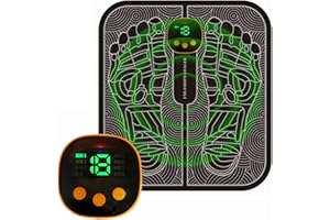 HENESE EMS masseur de pieds,Masseur électrique pour les pieds, Appareil de Massage Pied,Massage Machine électrique et Portable,Foot Massager Electric,Massage des Pieds EMS,8 Modes et 19 Intensités