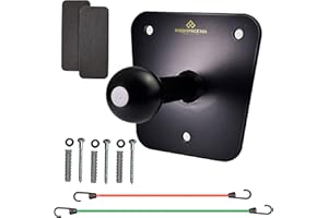 REATOWROL Fahrradträger Wandhalterung von Shedspace360 für Fahrradträger Heckträger Wandhalterung Kugelkopf matt schwarz dein Garagen Ordnungssystem