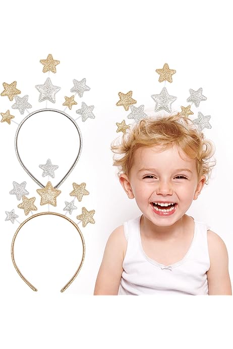 Tiara A Stella Con Paillettes E Piume - Copricapo Per Feste E Carnevale - Boland - Foto 9