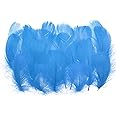 PATIKIL Colorful Feathers 3-5inch, 300pcs Goose Feathers Bulk for Crafts DIY, Wedding Home Party Decorations Dream Catcher, Blue
