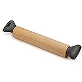 Joseph Joseph Grip Ergonomic 30cm Rolling Pin-Grey, Wood