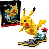 LEGO Pok&eacute;mon Pikachu ve Pok&eacute; Topu 72152 - Yetişkin Kadınlar ve Erkekler i&ccedil;in Yıldırım Standı İ&ccedil;eren Duruşu Ayarlanabilir Deko