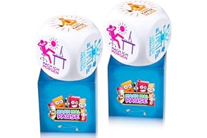 MACH MAL PAUSE® Anti Stress Würfel 2er Set - die bunten Stresswürfel mit 6 lustigen Aktionen zum Stressabbau sind das Geschenk für Kollegen Studenten Freunde - Büro Spielzeug für Mitarbeiter