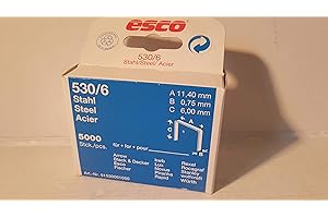 TESTEL Tackerklammern Typ 530 6mm 5000 Stück