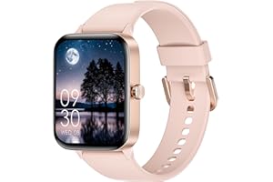 KIUVKAS Smartwatch Uomo Donna, 1.95" Full Touch Screen Smartwatch con Effettua/Risposta Chiamate, Fitness Tracker con Pressione Sanguigna e Monitor Sonno, 140+ Sport Step Counter per Android iOS
