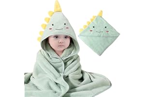 Shengruili Baby Handtuch Kapuze,80X80cm Kapuzenhandtuch Baby,Super Saugfähig Kleinkinder Badetücher,Badetuch Set,Badetücher Kapuzenhandtuch,Badetuch mit Kapuze