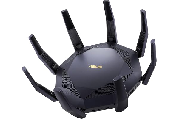 ASUS RT-AX89X - Routeur Wi-FI 6 Gaming AX 6000 Mbps, 12 Streams, Double Bande OFDMA et MU-MIMO, sécurité AiProtection Pro, Technologie AiMesh, accélérateur de Jeux WTFast® et Adaptative QoS