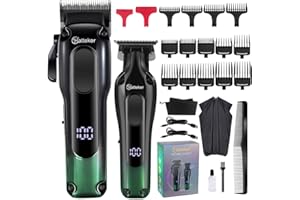 Hatteker Haarschneidemaschine Set für Herren, Haarschneider, Barttrimmer, Haartrimmer, Friseur, Rasierer, Pflegeset Wiederaufladbar Bartschneider Herren für Männer