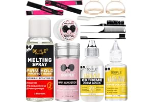 Limfri spetsspray för wigs, 3,4 Fl Oz - Melting Spray Wig Spritz spetsspray skyddar hårläder, förbättrar outfit, naturlig formel