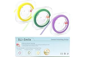GLI-Smile Dental Polishing Strips Sanding Strips Tooth File Teeth Sanding Grinding Tool, 3 Rolls