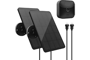 YCTechLife 4W Solarpanel für Blink Outdoor Kamera (3rd Gen), Solar Ladegerät mit Gummistecker, IP65 Wasserdicht, 13,12ft Kabel, 2 Packungen