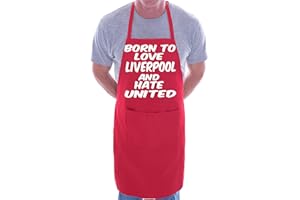 Print4U Love Liverpool Hate Man Utd Football BBQ Cooking Funny Novelty Apron