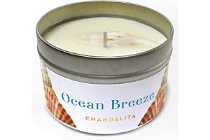 Chandelita Doftande Havsbris Doftljus Med Snäckskal Och Naturlig Sojavax För Att Meditera Och Koppla Av Vårt Sinne Och Kropp