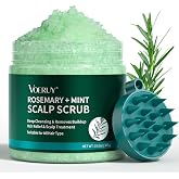 Scalp Scrub, Rosemary Scalp Exfoliator Scrub Shampoo, 2-in-1 Scalp Treatment with Mint Oil, Hair Treatment to Clarify and Rem