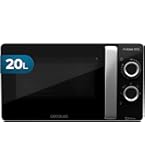 Cecotec Mikrowelle mit Grill Proclean 3130 Flatbed. Kapazität 20 l, 700 W, 6 Stufen, 800 W Grill, schnelles und goldenes Garen, FullCrystal-Design und 3DWave-Technologie für effizientes Kochen
